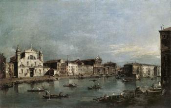 弗朗西斯科 格拉蒂 The Grand Canal with Santa Lucia and the Scalzi